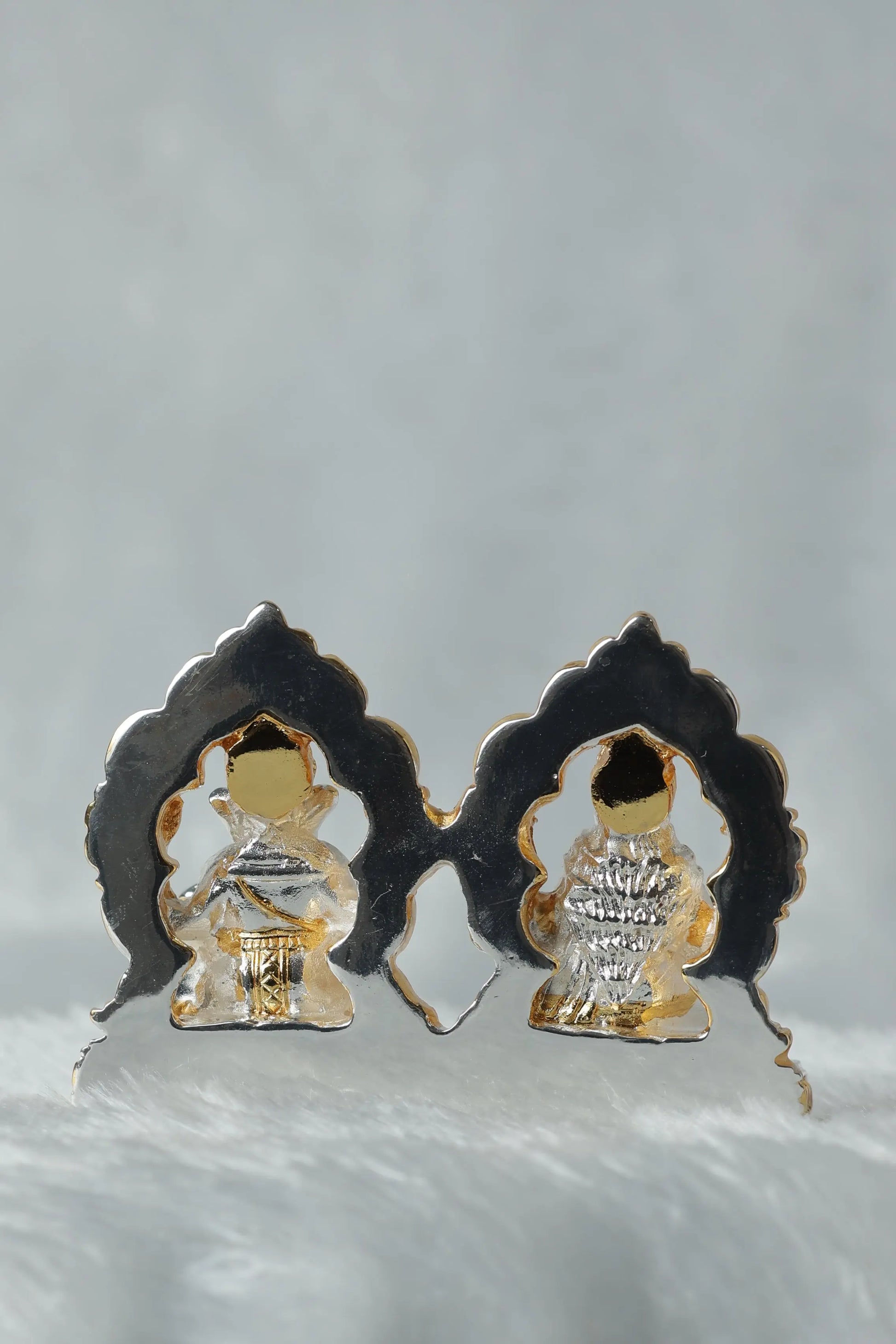 Gold and Silver Plated Laxmi Ganesh Ji Pair Sanjay