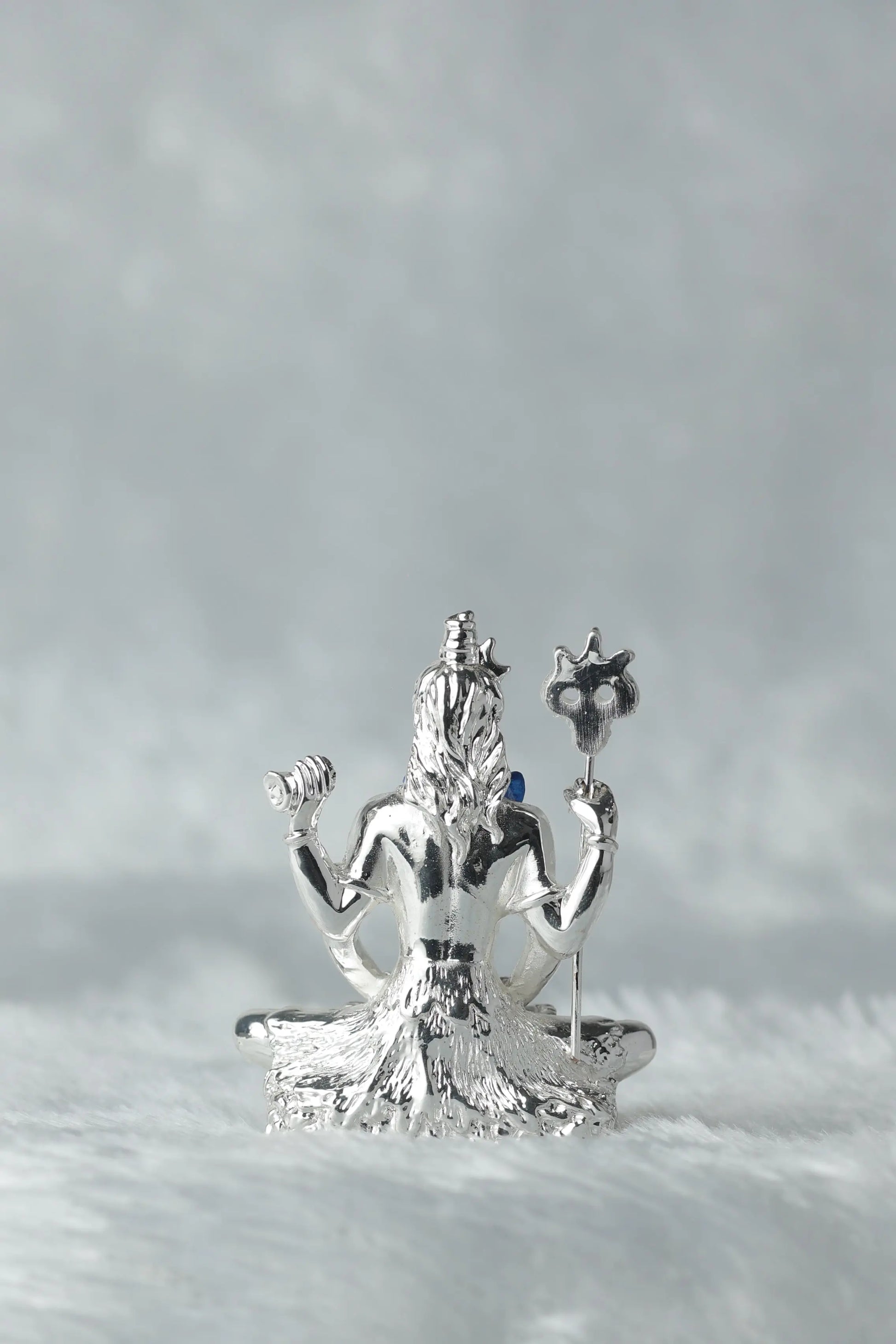 Silver Coated Sitting Shiva Idol | Bholenath | Sanjay