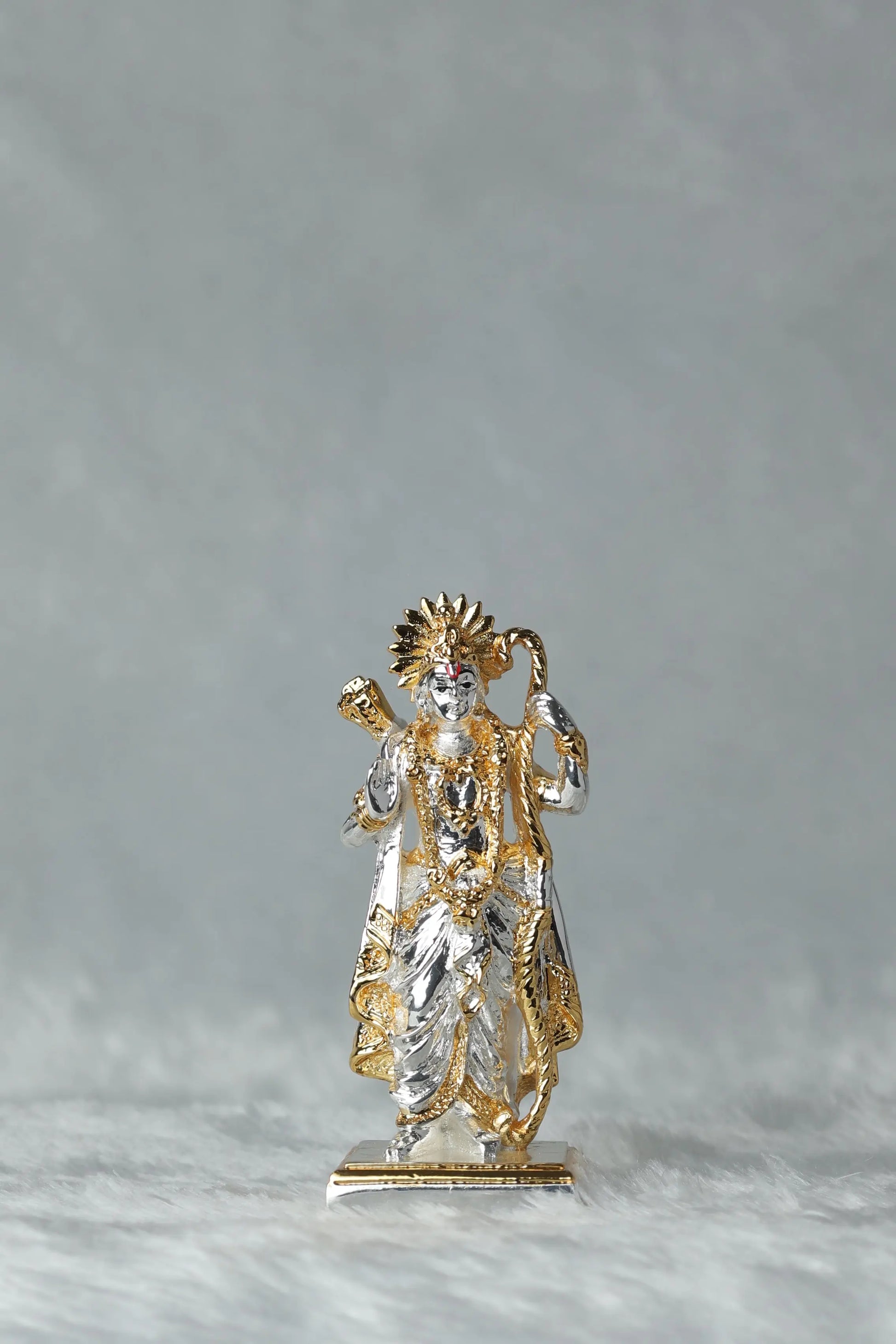 Ram Sita Laxman Hanuman Silver Plated Statue Sanjay