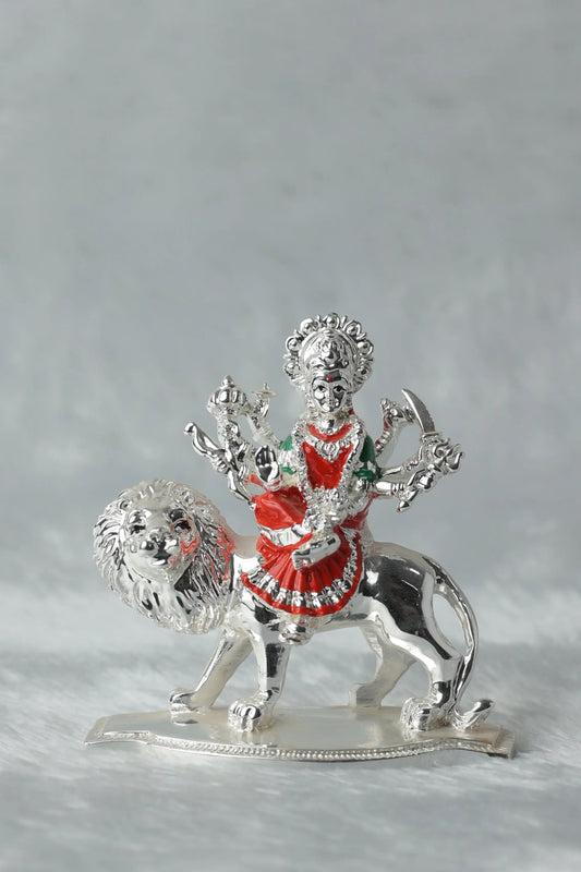 Silver Plated Durga Mata Ji || Durga Mata Idol Sanjay